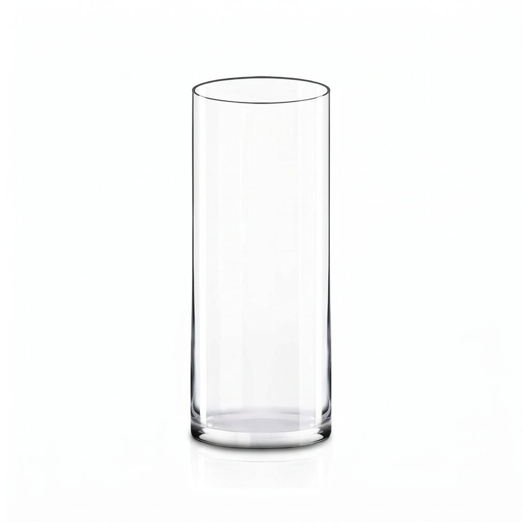 Clear Cylinder Glass Vase - GV12