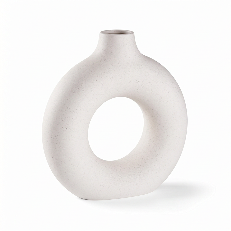 Halo Matte Donut Vase Set - VS07