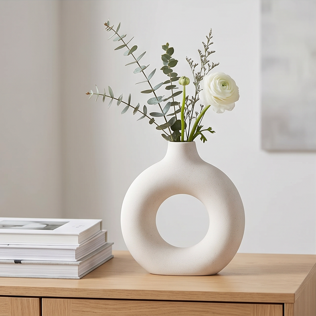 Halo Matte Donut Vase Set - VS07