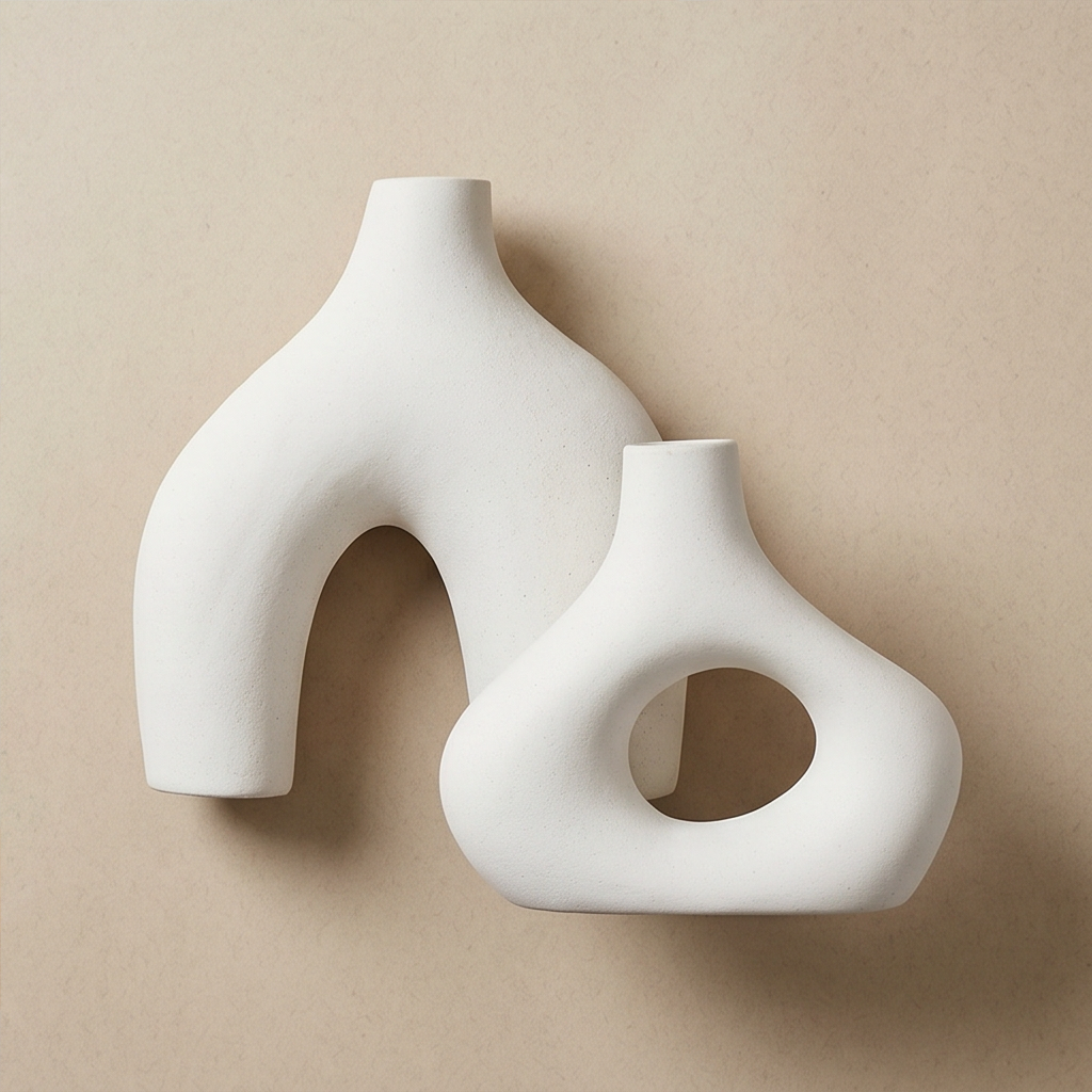 Arc Hollow Ceramic Vase Set - VS08