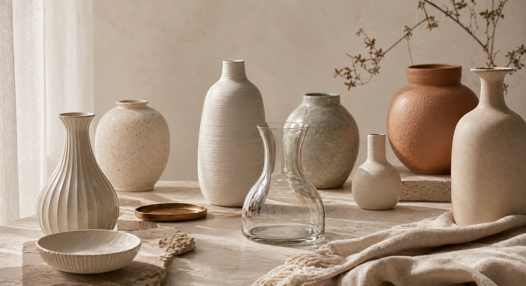 A vase should shape the room before it holds anything.