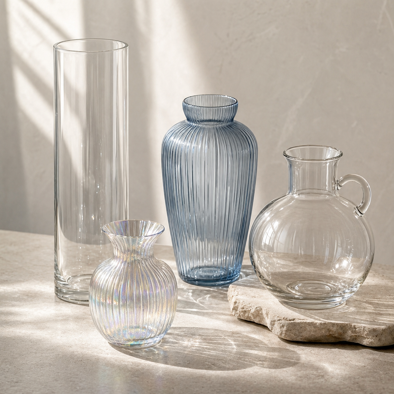 Clear shapes for light and stems